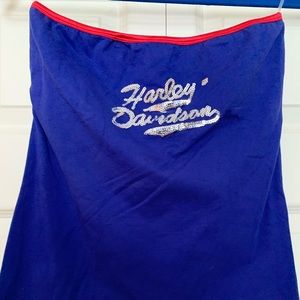 Harley Davidson sequined tube top